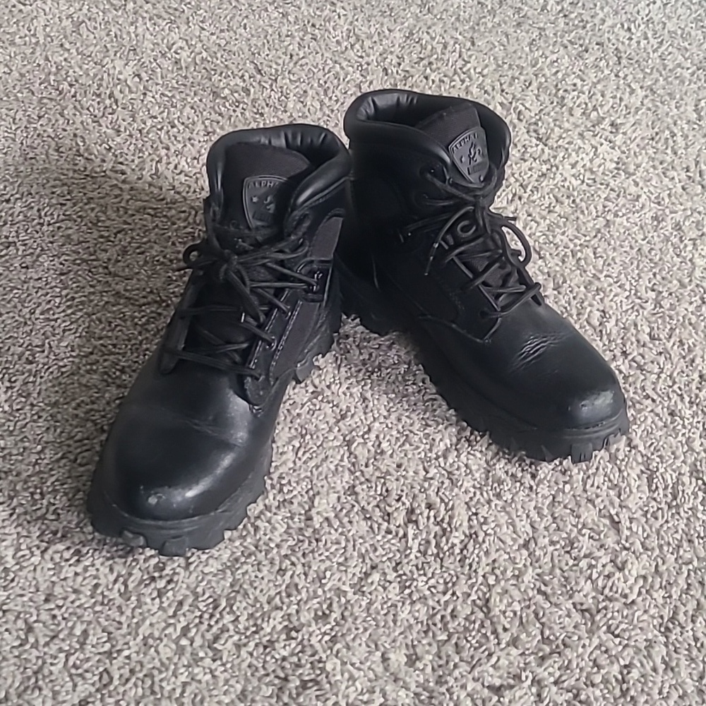 GUC Rocky Alpha Force Black Leather Boots Men's Sz 7